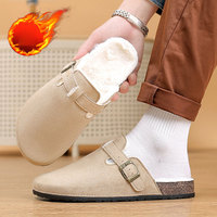 Chaussons d'intérieur pour femmes, doublés en fourrure, respirants, légers, à plateforme, antidérapants, pour l'automne et l'hiver