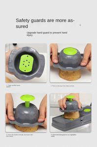 Outil de Cuisine Multifonctionnel en Acier, 16 en 1, Coupe-Légumes, Épluche-Pommes de Terre, Coupe-Fruits - Product Image 2