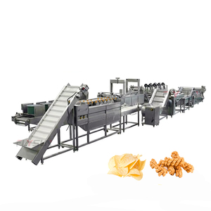 Línea de fritura industrial continua para producción de snacks, con ahorro de energía y máquina de drenaje de aceite por aire para chips y twist. - Product Image 1