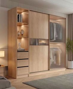 ตู้เสื้อผ้าแบบผลัก-ดึง ทำจากไม้เนื้อแข็งแท้ สไตล์จีนโบราณ ใช้งานได้จริง - Product Image 4