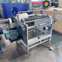 Machine de rembobinage manuelle personnalisée pour rouleaux de papier sulfurisé, film alimentaire et feuille d'aluminium, fabriquée en Chine, à prix compétitif
