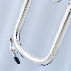 Trombón <span class=keywords><strong>de</strong></span> Pistones Profesional Focustyle FTB-450S <span class=keywords><strong>de</strong></span> Alta Calidad, Tono C/Bb, Cuerpo <span class=keywords><strong>de</strong></span> Latón Plateado, Vara <span class=keywords><strong>de</strong></span> Cuproníquel para Marcha - Product Image 5