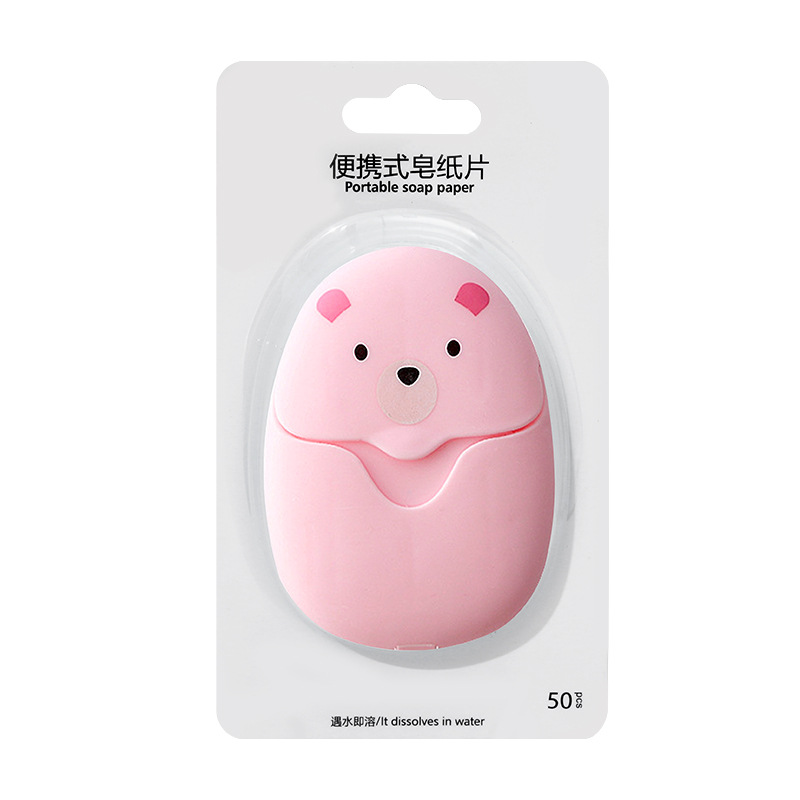 Pink adhesive card holder