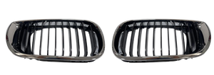 Para BMW Serie 3 (<span class=keywords><strong>E46</strong></span>, 06/1998-07/<span class=keywords><strong>2005</strong></span>) rejilla delantera (negro, L/R), compatible con OE No. 51137030545/51137030546 - Product Image 2