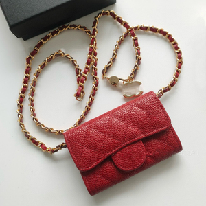 Sac de téléphone portable en cuir léger de luxe avec bandoulière chaîne détachable, étui portefeuille bandoulière pour femme - Product Image 3