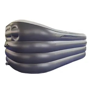 152*82*54Cm Màu Đen Mini Adult Inflatable Bồn Tắm Di Động Với Điện Tử Máy Bơm Không Khí