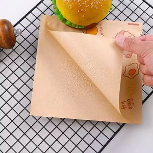 Bolsa de Papel Triangular Antigrasa para Sándwiches, Hamburguesas, Papel de Embalaje Kraft de Grado Alimenticio, Logotipo Personalizado - Product Image 3