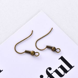 Ganchos para pendientes con resorte y bolas, color dorado, grandes, accesorios de joyería DIY para mujer, cierres metálicos - Product Image 4