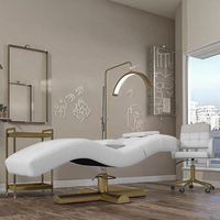 Yoopin Unique lit de cils rose incurvé moderne cils Salon de beauté Table de Massage lit pour Extension de cils ensemble complet de meubles