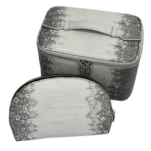 Trousse de Maquillage en PU Effet Peau de Lézard, Imperméable, Sac de Voyage, Trousse de Toilette Haut de Gamme Personnalisée pour Femme - Product Image 5