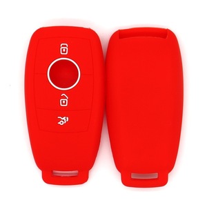 Coque de protection pour <span class=keywords><strong>clé</strong></span> de voiture en silicone multicolores, compatible avec <span class=keywords><strong>Mercedes</strong></span> Classe C, Classe E, GLE, accessoires pour <span class=keywords><strong>clé</strong></span> intelligente. - Product Image 6