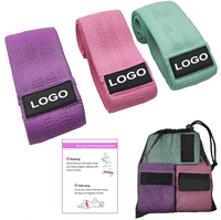 Bande de Résistance Élastique Tricotée de Haute Qualité en Tissu Polyester pour Entraînement à Domicile et en Salle de Sport – Vente en Gros