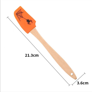 Mini Multi-funzionale serie di Halloween crema di cottura <span class=keywords><strong>Silicone</strong></span> <span class=keywords><strong>spatola</strong></span> burro di legno <span class=keywords><strong>spatola</strong></span> da <span class=keywords><strong>cucina</strong></span> - Product Image 5