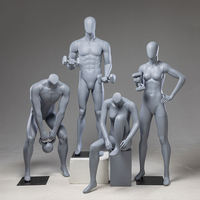 Mannequin athlétique corps entier pour l'affichage de vêtements de sport, mannequin sportif musculaire en fibre de verre dynamique