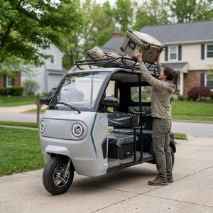 <span class=keywords><strong>Tricycle</strong></span> <span class=keywords><strong>électrique</strong></span> compact YS >60V, carrosserie ouverte, 3 places, véhicule <span class=keywords><strong>électrique</strong></span> domestique pour trajets quotidiens, <span class=keywords><strong>tricycle</strong></span> <span class=keywords><strong>électrique</strong></span> basse vitesse fabriqué en Chine - Product Image 4