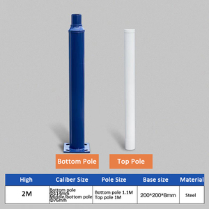 Personalizado 4m 5M 6M 7m 8M 9m 10m 12m Doble brazo Solar Street Light Poste de lámpara de jardín Poste de luz Postes de luz de calle al aire libre - Product Image 3