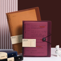 Nouveau classeur à spirales transparent en PP rétro, bloc-notes promotionnel pour étudiants, fournitures de papeterie, personnalisation