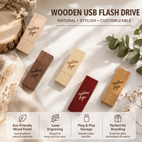 Clé USB en bois pour cadeau de mariage, 1 Go, 2 Go, 4 Go, 8 Go, avec boîte en bois, coffret cadeau, clé USB écologique