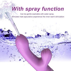 <span class=keywords><strong>Vibrador</strong></span> Anal Eléctrico con Chorro de Agua y Calefacción, Limpiador Secreto Vibrante, Botella de Lavado y Palo de Masaje Divertido - Product Image 3