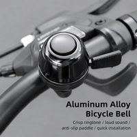 Sonnette de vélo Boyan en alliage d'aluminium noir, son clair et fort, pour guidon de 20 mm, installation facile, personnalisable, échantillons rapides