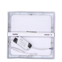 Plafonnier LED rond encastré, luminaire de plafond rond à intensité variable, 9w 12w, panneau LED rond à intensité variable encastré