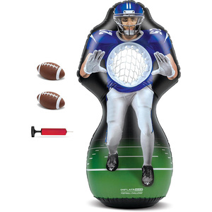 Inflatable Football Target Toss Game, Life-Sized Receiver Practice <b>Dummy</b> with 2 Balls & Pump, Outdoor Backyard Throwing Toy - Product Image 1
