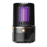Lampe anti-moustiques domestique d'intérieur à choc électrique ultraviolet avec batterie intégrée, piège à moustiques et à mouches, nouvel appareil.