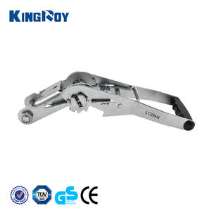 Sangle d'arrimage à cliquet en acier galvanisé KingRoy 50 mm 5T, boucle de sangle d'arrimage à cliquet, résistance à la rupture de 5000 kg, poignée de sac en alliage de zinc, sécurité des marchandises - Product Image 4