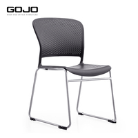 Chaise de bureau ergonomique moderne en maille avec hauteur réglable, imperméable et empilable pour hôpital, école, hôtel et bureau