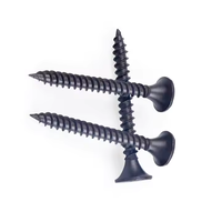 Vis à cloisons sèches Bangna en acier au carbone 3.5/3.9/4.2/4.8mm 15-100mm, haute résistance, filetage grossier, tête trompette, phosphatées noires