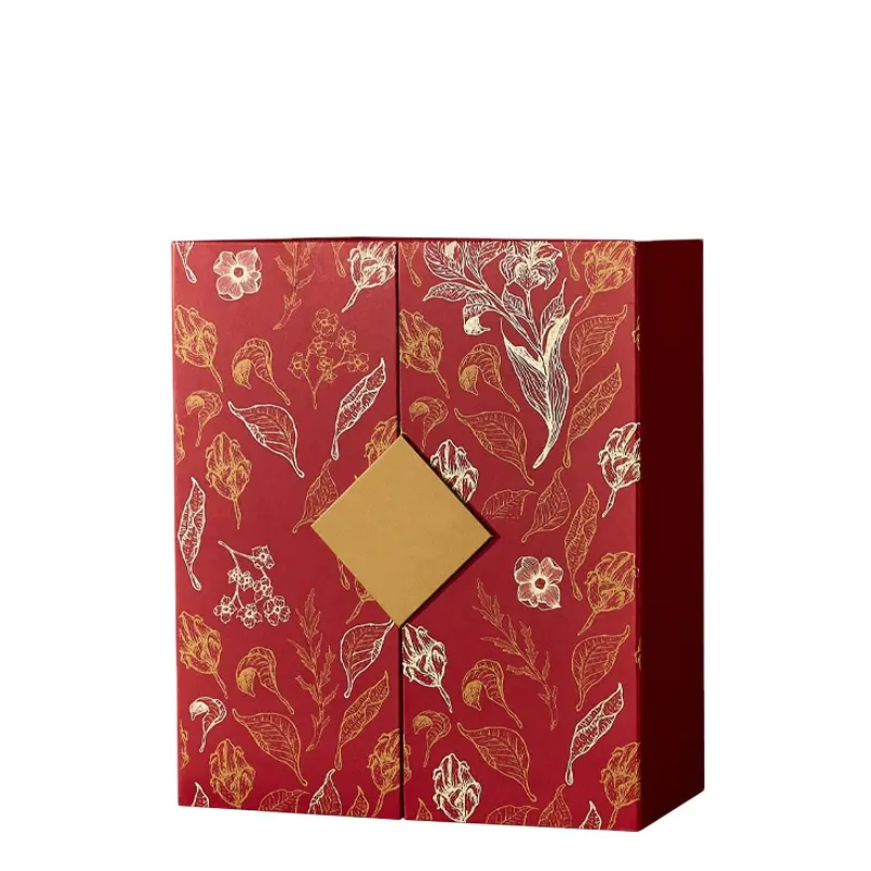 新年中国の赤い包装ボックス化粧品キャンディー高級ジュエリーボックス美しいデザインで包装