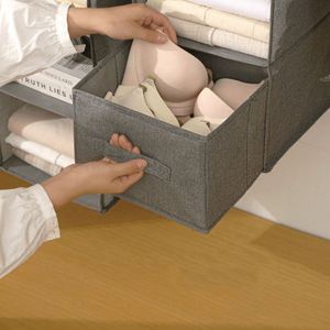 Sacs de rangement pliables en tissu durables pour vêtements, sous-vêtements et chaussettes - Organisateur suspendu pour placard de chambre - Product Image 3