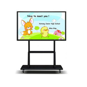 Pizarra Interactiva Inteligente con Pantalla Táctil LCD de 55 Pulgadas, 4K UHD, Doble Sistema Operativo, 20 Puntos de Contacto, Garantía de 1 Año para Uso en Línea, Económica - Product Image 1