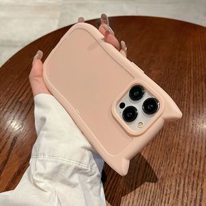 Coques de téléphone mignonnes pour <span class=keywords><strong>iPhone</strong></span> 13 12 11, pour <span class=keywords><strong>iPhone</strong></span> 14 Plus 15 16 17 Pro Max, coque de téléphone esthétique mignonne, coque de téléphone mignonne avec oreilles de chat noir - Product Image 3