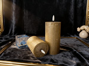 เทียนอิเล็กทรอนิกส์ LED ที่ใช้แบตเตอรี่จำลองเปลวไฟกะพริบเพื่อความโรแมนติกเล็กๆน้อยๆที่บ้านและค้างช่วงเวลาที่อบอุ่น - Product Image 1