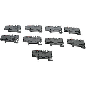 Plc Lot of 9 New 2002-1981/1000-414 2-conductor Fuse Terminal Block Gray 48v <strong>Le</strong> for Warranty Product - Product Image 1
