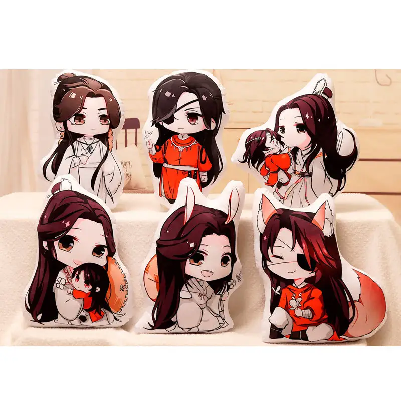 Tian Guan Ci Fu San lang cartoon Pillow Xie Lian Hua Cheng Comic Con sleep pillow plush toy doll Anime Plush Pillow