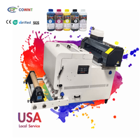 Mesin Cetak dan Potong Otomatis Digital Cowint New 30cm DTF Transfer Printer Roll A3 Epson XP600 Dual Head dengan Tinta Pigment