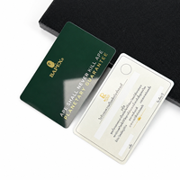 Tarjeta de Garantía Magnética de Plástico Personalizada con Impresión Offset, Código QR y Código de Barras Variable para Relojes