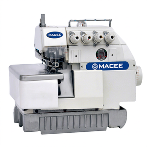 Machine à coudre surjeteuse industrielle MC 747 ultra-rapide à cylindre, double aiguille, alimentation par chute, commande manuelle, pour usage domestique, neuve - Product Image 1