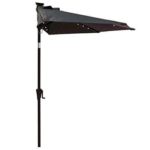 abba yellow patio umbrella Abba Patio 9ft Outdoor Patio Umbrella w/ Push Button Tilt and Crank, 8 Ribs, Yellow, Size: 9'