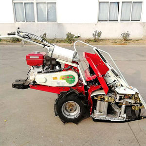 Cortador de trigo de arroz arrozal autopropulsado de larga duración, máquina de encuadernación de cosecha de cebada de sorgo de grano profesional para granja - Product Image 2