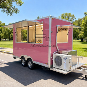 Remorque alimentaire mobile d'extérieur pour camion, idéale pour la vente de pop-corn et de <span class=keywords><strong>crêpes</strong></span>, avec équipement de cuisine professionnel - Product Image 1