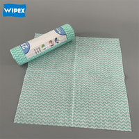 Chiffon de nettoyage non tissé multi-usages, super absorbant, résistant, réutilisable, pour la cuisine et la maison, WIPEX Viscose