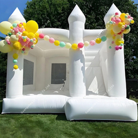 Aangepaste Speeltuin Kids White Bounce House Bruiloft Opblaasbare Springkussen