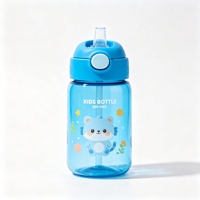 Bouteille d'eau pour enfants avec bec verseur à paille, sans BPA, pour les enfants d'âge scolaire et les tout-petits