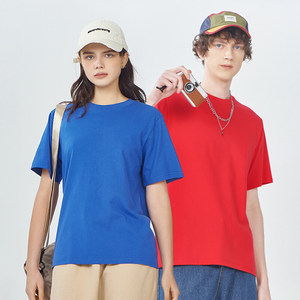 เสื้อยืดคอกลมแขนสั้นทรงปกติ สีพื้น ผ้าฝ้าย สำหรับผู้ชาย สไตล์ลำลอง ผ้าเจอร์ซีย์ถัก ดีไซน์เรียบง่าย - Product Image 1