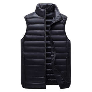 Gilet <span class=keywords><strong>d</strong></span>'hiver léger en duvet de canard blanc Vestes équestres col montant <span class=keywords><strong>sans</strong></span> manches Gilet court en duvet Veste Outwear - Product Image 6