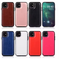 Étui de téléphone portefeuille en cuir PU de luxe avec porte-cartes pour iPhone 16 Pro Max 14 15 13 12 11, double fermoir magnétique, coque arrière