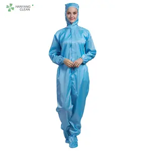 H-1110 vô trùng autoclavable chống tĩnh điện ESD phòng sạch Coverall chống tĩnh điện Jumpsuit - Product Image 3